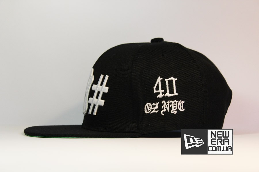 американская бейсбольная кепка snapback yankees hashtag SSUR 40oz черная