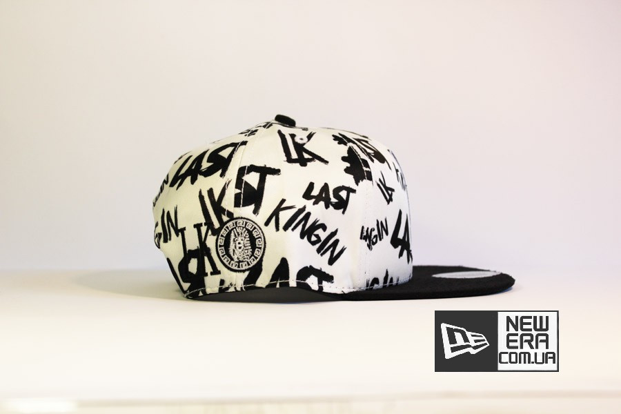 бейсболка кепка snapback Last Kings LK с фараоном белая