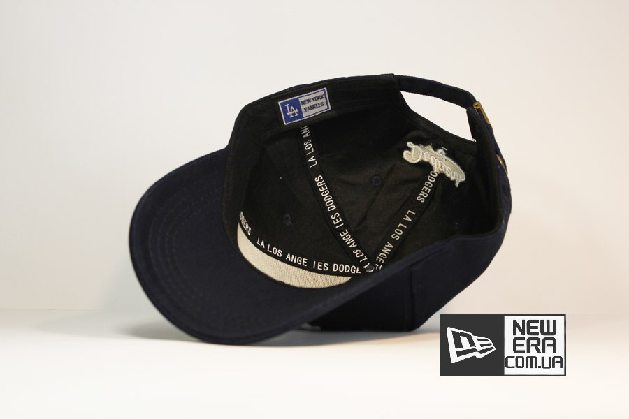 newera бейсболки кепка LA синяя classic круглый козырек закругленный