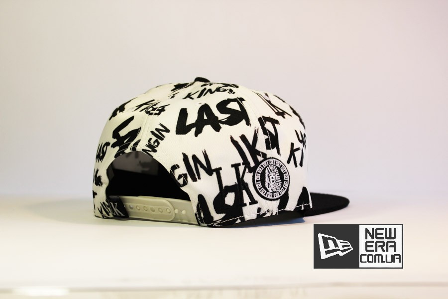 реперская кепка snapback Last Kings LK с фараоном белая