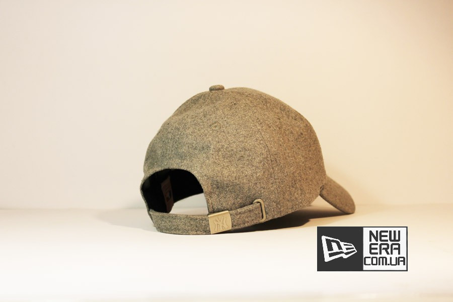 шестипанельная кепка бейсболка new york new era yankees серая шерастяная