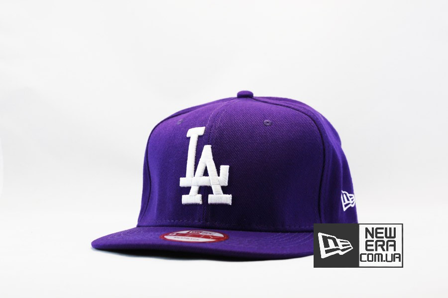 кепка snapback LA Los Angeles New Era сиреневая фиолетовая
