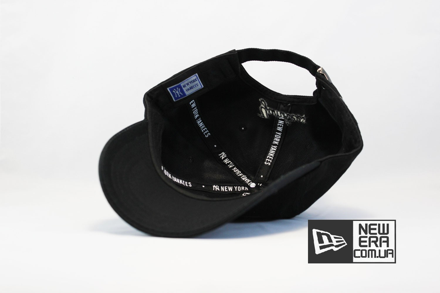 реперская одежда кепка бейсболка NY YANKEES black logo small NEW ERA