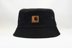 панама Carhartt black кожаный логотип купить