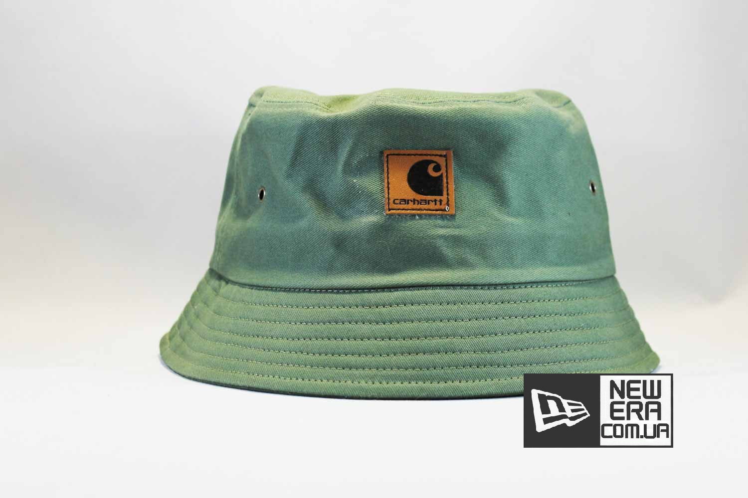 панама купить Carhartt зеленая кожаный логотип панама купить Carhartt зеленая кожаный логотип