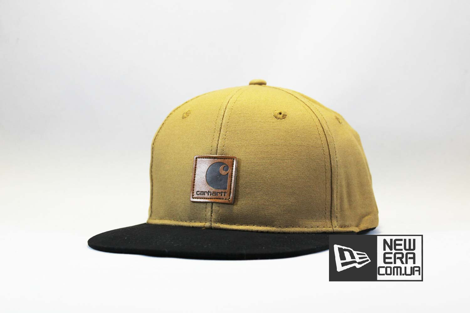кепка Snapback Carhartt коричневая с кожаным логотипом кепка Snapback Carhartt коричневая с кожаным логотипом