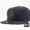 Купить черную кепку New Era LA с черным логотипом