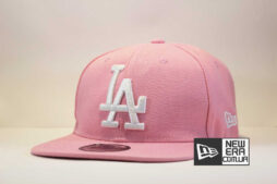 кепка snapback LA Los Angeles New Era pink розовая купить