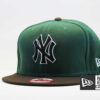 бейсбольная прямая кепка бейсболка snapback ny yankees new era зеленая коричневая