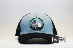 джинсовая кепка trucker the north face синяя в сеточку купить оригинал