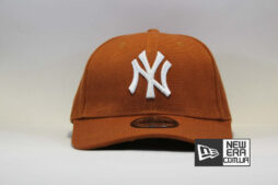 кепка бейсбокла yankees new era коричневая с логитпом new york nyc