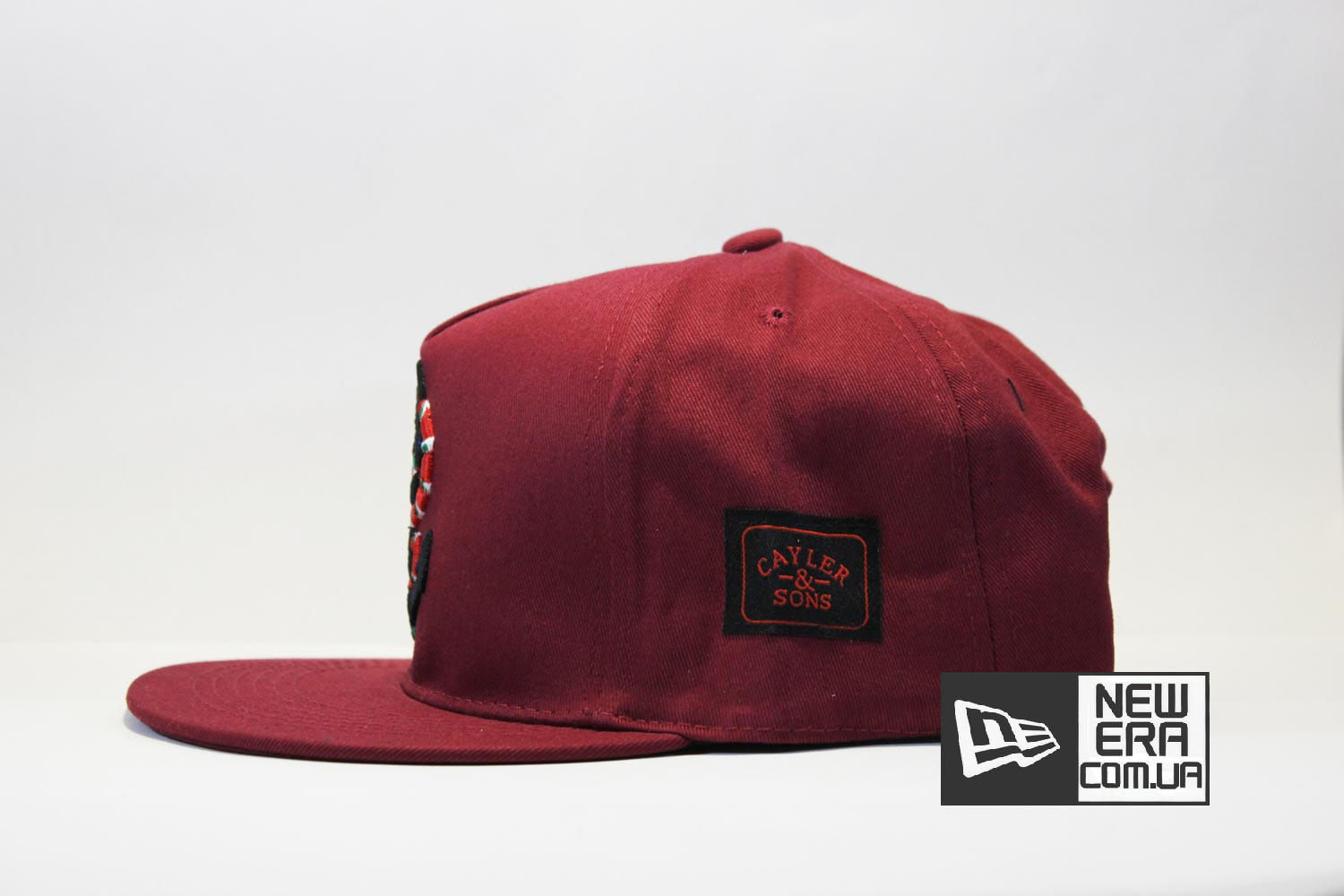ровный козырек кепка snapback Snake Anchored Cayler And Sons бордовая ровный козырек кепка snapback Snake Anchored Cayler And Sons бордовая