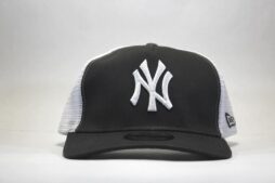 кепка new york yankees trucker чорна біла сітка snapback україна