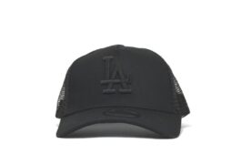 LA New Era кепка бейсболка тракер LA Los Angles черная